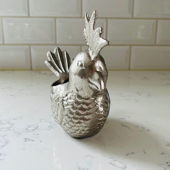 Small pewter rooster decor - Picture 4 of 11